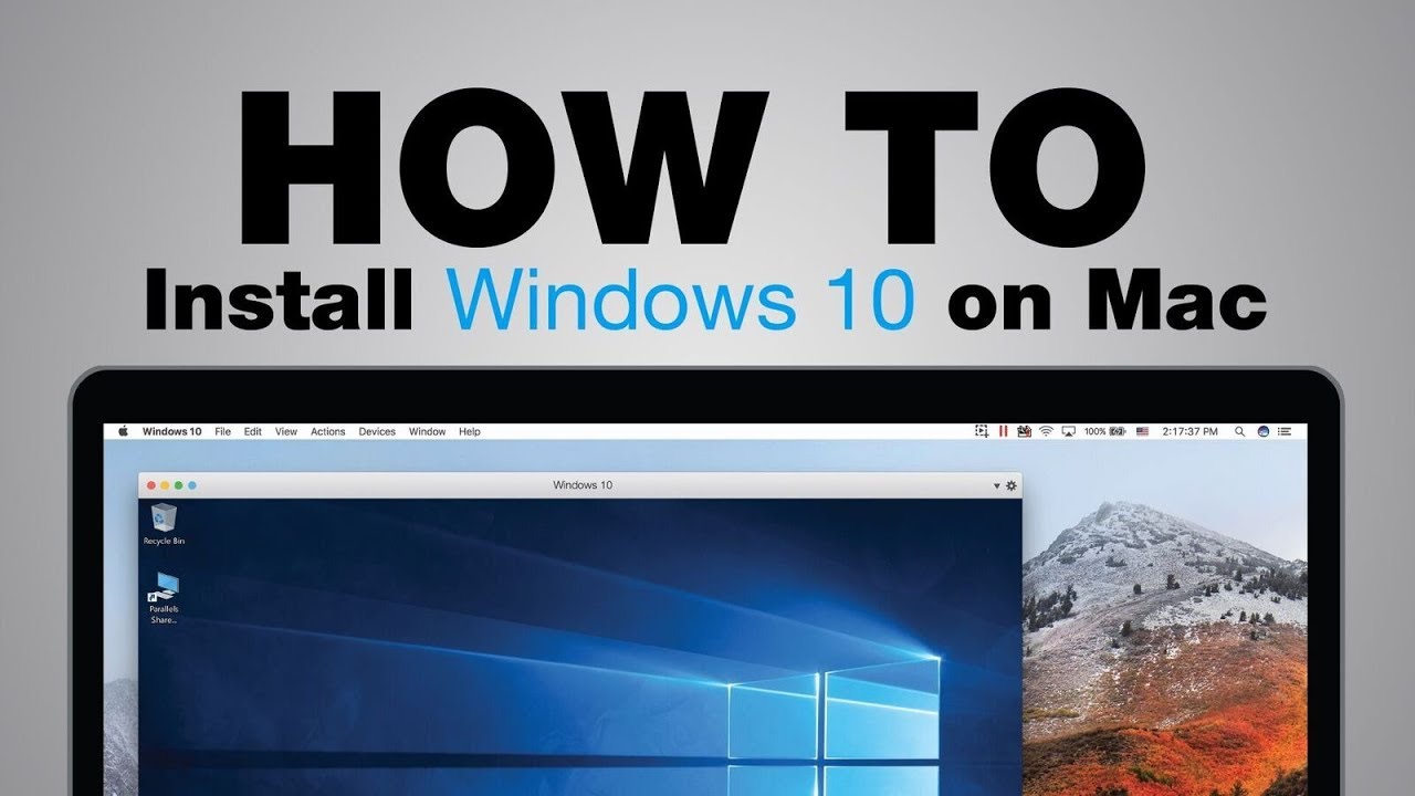 Choosing a windows version for your mac with parallels